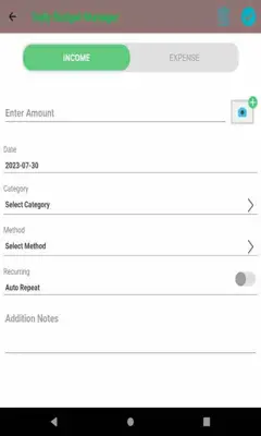 Daily Budget Manager android App screenshot 2